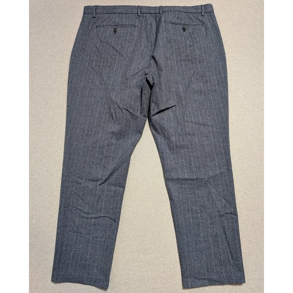 Banana Republic Men's 42x32 Blue Plaid Dress Pants Slim Tapered Fit